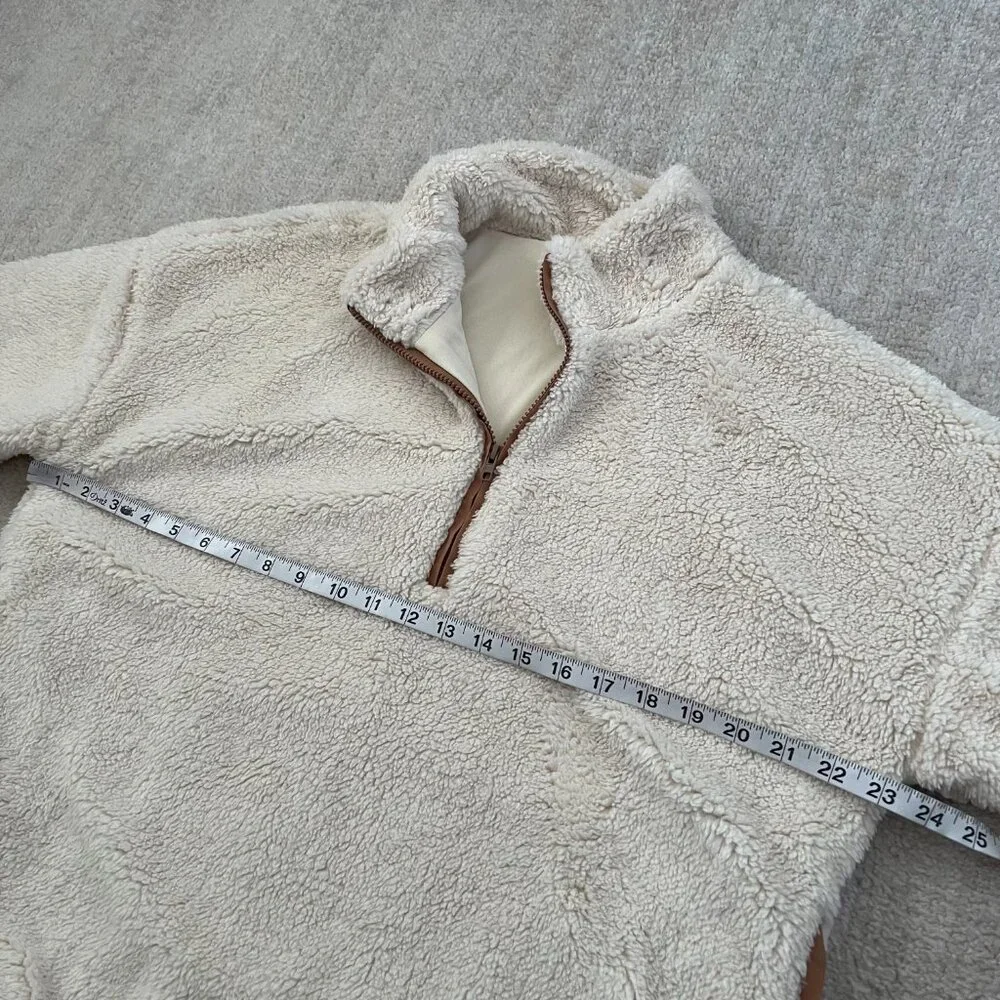 Pink Lily Faux Fur Zip Up Popover Jacket L